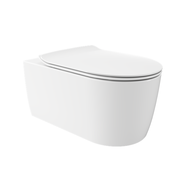 Wall Hung WC Pan 52 cm Vortex Without Bidet Function Cool White