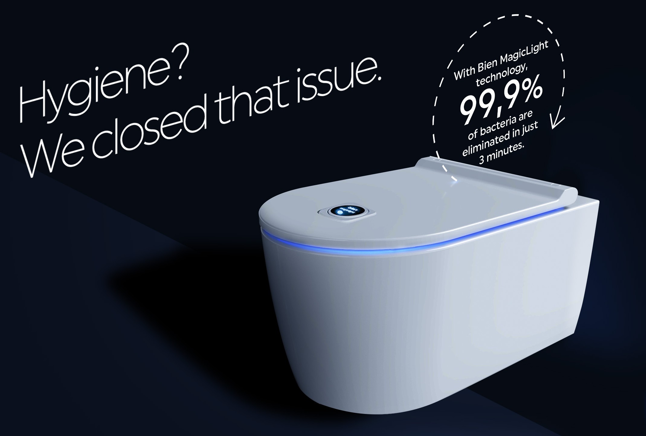 Magiclight Vento Monoslim UF/Duroplast AB Softclose Easy Release Toilet Seat Cool White